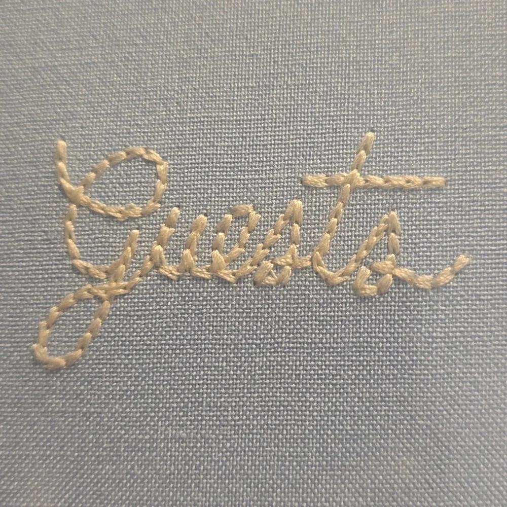 ❤️BUY 2 GET 1 FREE  RIFLE PAPER CO. Hydrangea Embroidered Fabric Guest Book